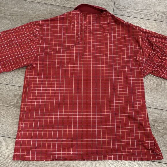 Masters Bobby Jones Golf Polo Shirt Mens Large Red Augusta National Logo Vintage - Picture 6 of 6